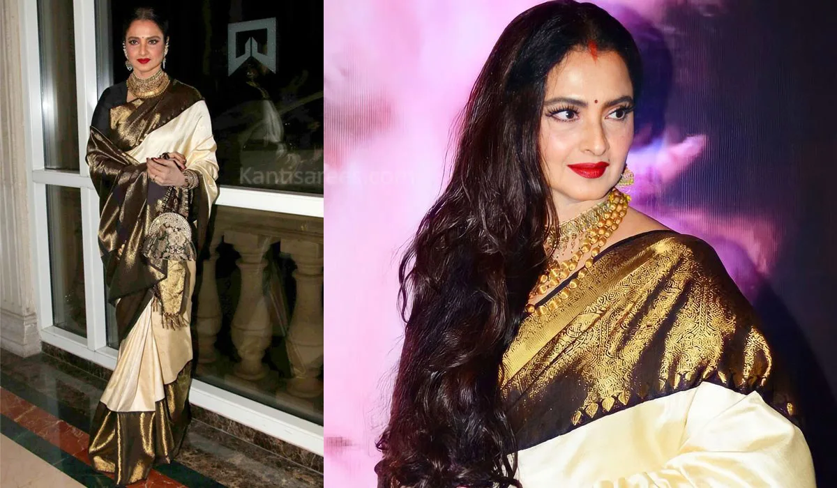 Rekha in Kanchipuram Silk Saree
