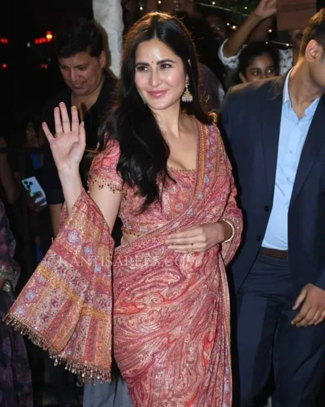 Katrina Kaif in Partywear Designer Silk Saree 