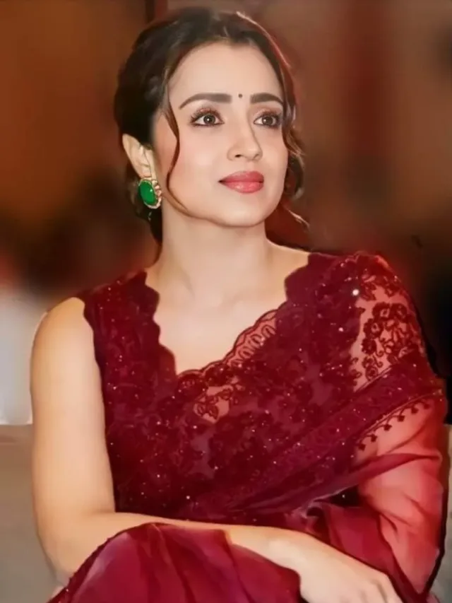 Top 8 Ethereal Beauty! Trisha Krishnan Saree Collection