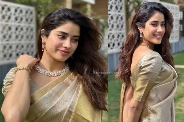 Janhvi Kapoor a in Kanjivaram Silk Saree