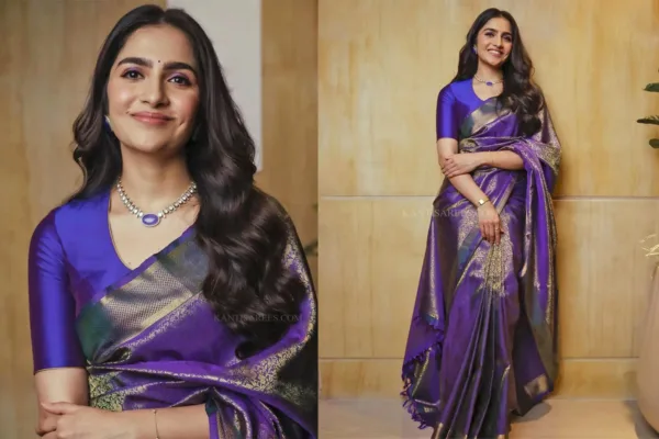 Rukmini Vasanth in Kanjivaram silk saree