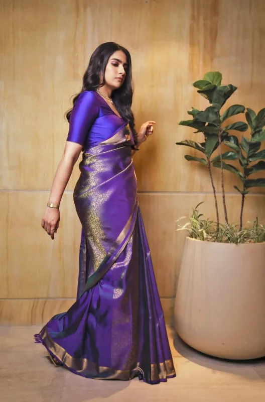 Rukmini Vasanth in Kanjivaram Silk Saree 
