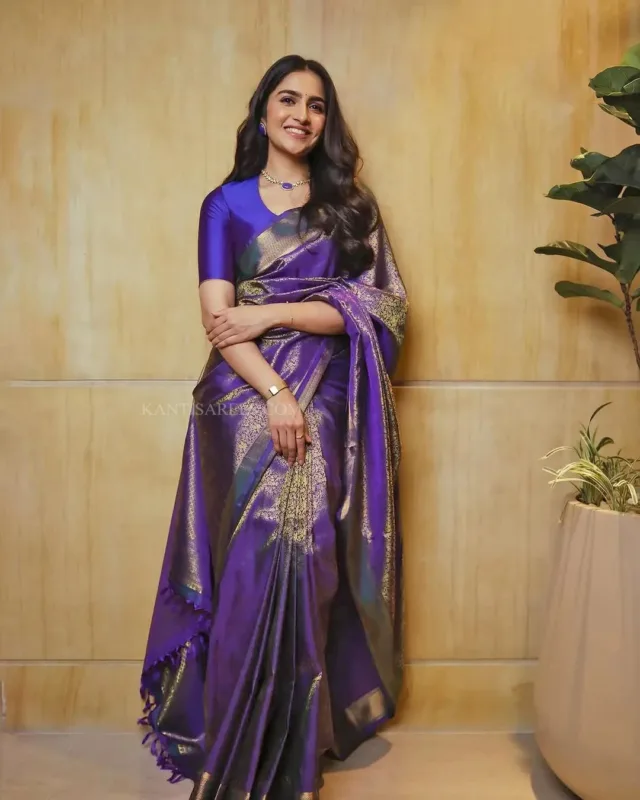Rukmini Vasanth in Kanjivaram Silk Saree 