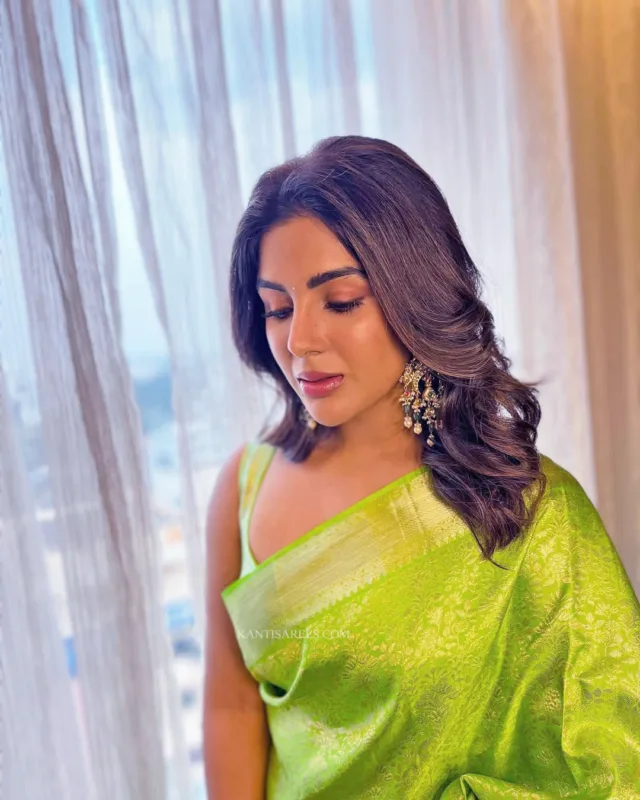 Samyuktha in Kanchipuram Silk Saree 