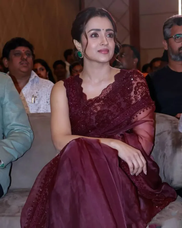 Trisha Krishnan in Organza Silk Saree: Coffee Brown Elegance That Redefines Modern Grace 3 3e8c285c 167e 4c93 ac48 2283ad13a673