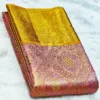 tissue kanjivaram silk saree in babay pink