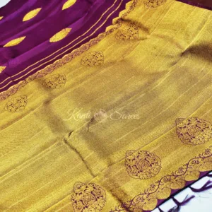 dark purple kanjivaram
