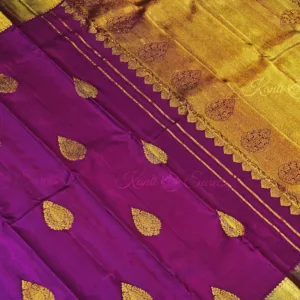 dark purple kanjivaram
