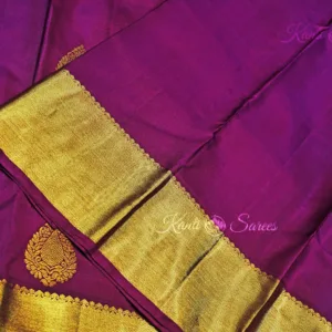dark purple kanjivaram