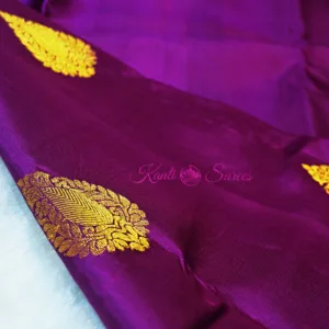 dark purple kanjivaram