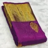 dark purple kanjivaram