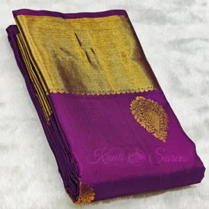 dark purple kanjivaram