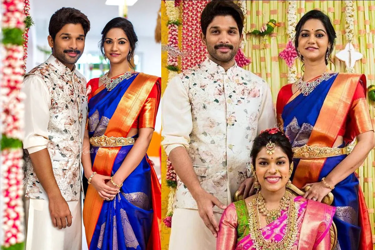 Top 10 Outfit Inspirations from Allu Arjun & Allu Sneha Reddy’s Elegant Ethnic Style 7 Allu Arjun & Allu Sneha Reddy