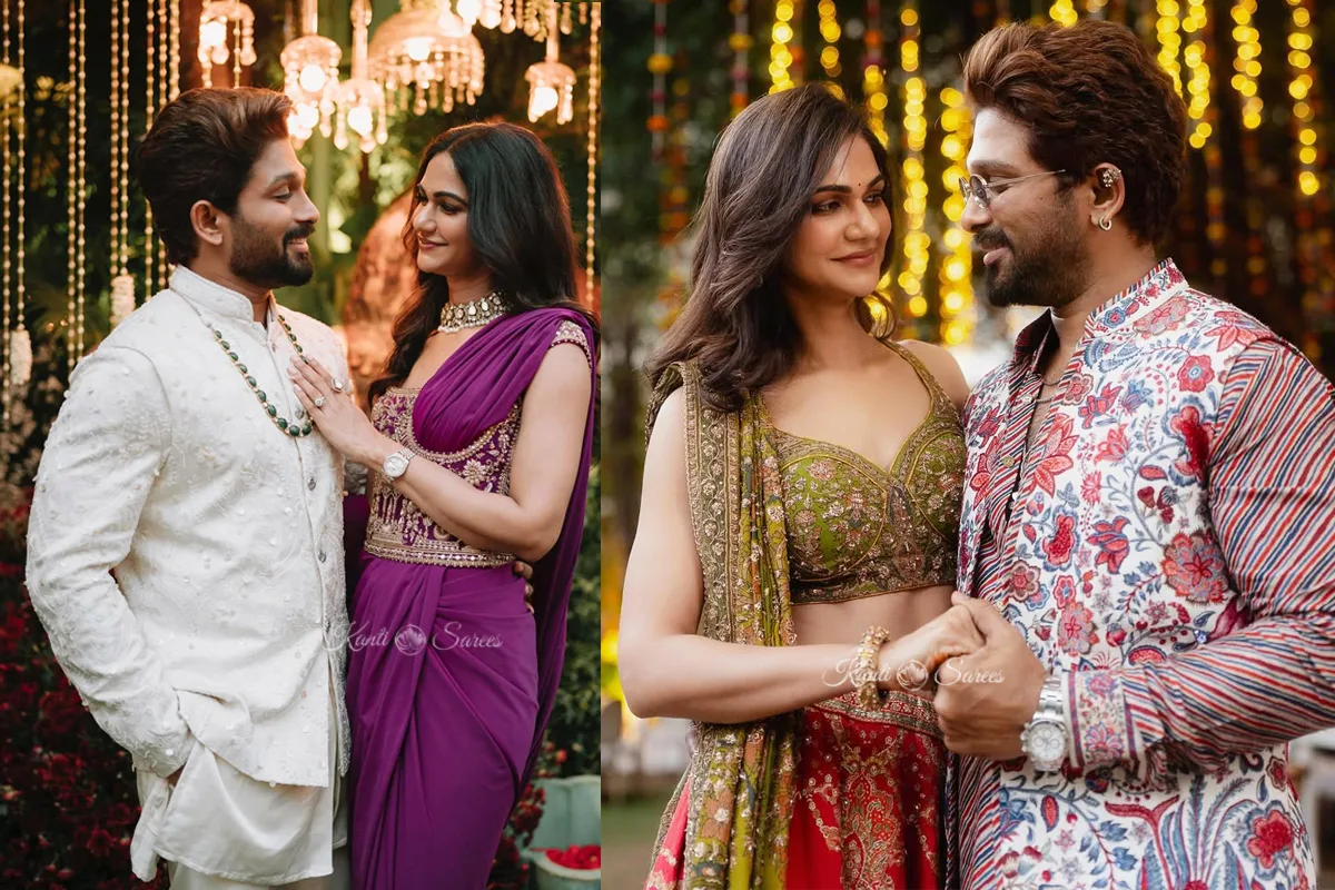 Top 10 Outfit Inspirations from Allu Arjun & Allu Sneha Reddy’s Elegant Ethnic Style 1 Allu Arjun & Allu Sneha Reddy
