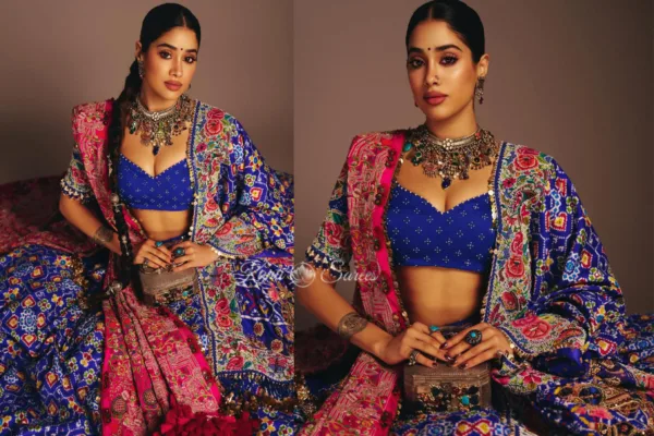 Janhvi Kapoor festive Patola lehenga look