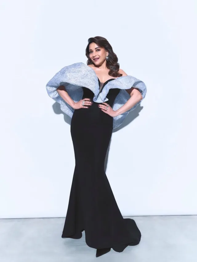 Madhuri Dixit Nene’s Black Gown Look – Celebrity Style