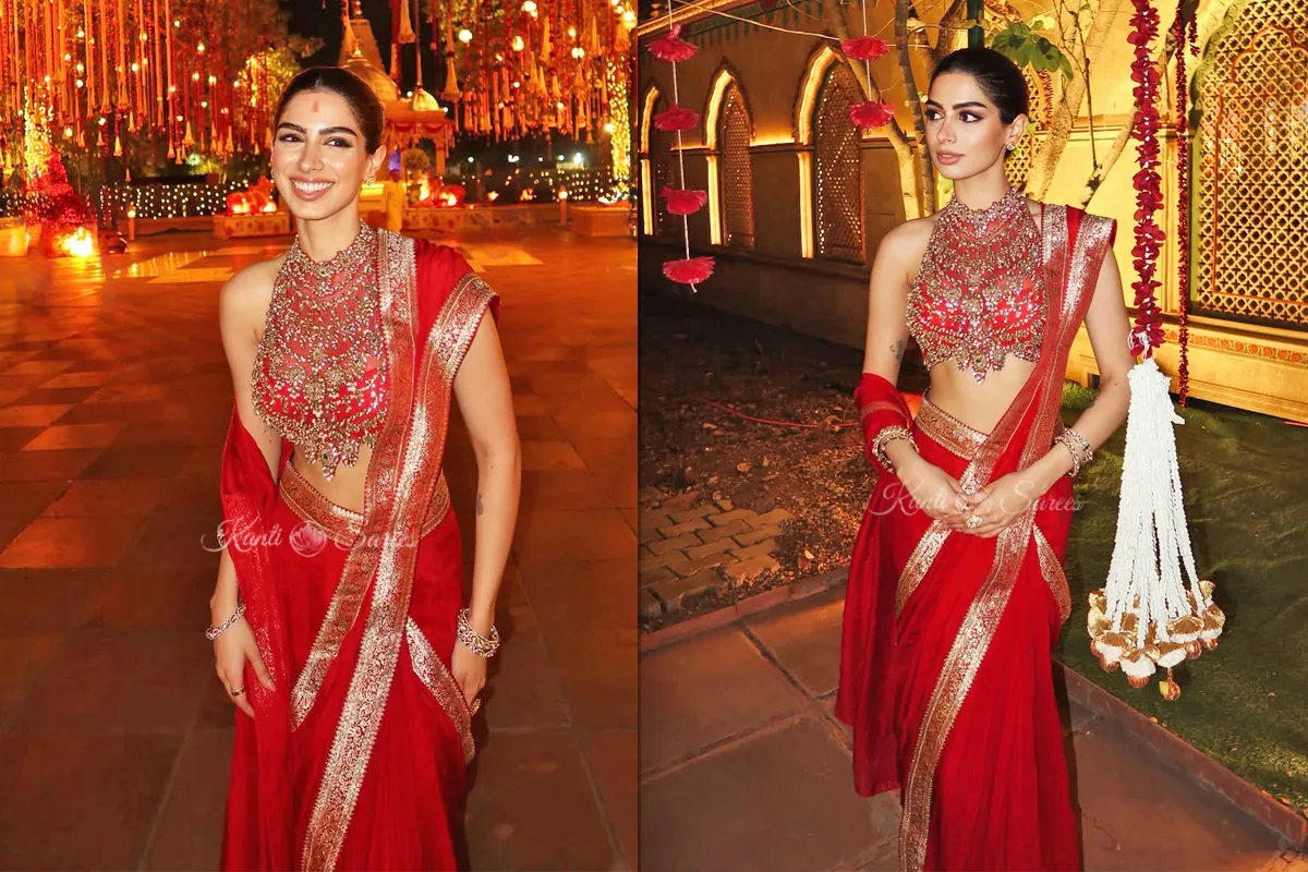 Khushi Kapoor 7 Stunning Outfits That Showcase Her Modern Ethnic Glam Style 7 Khushi Kapoor