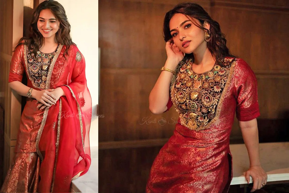 Top 10 Stunning Outfits of Kayadu Lohar That Define Modern Ethnic Glam 7 Kayadu Lohar