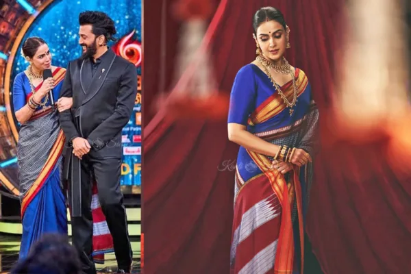 Genelia Deshmukh’s Ilkal saree