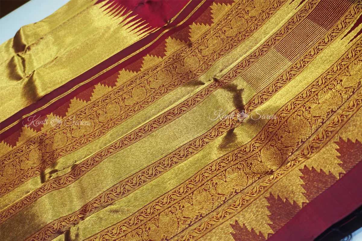 Rekhaji’s rising border kanjivaram saree