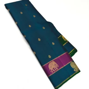 Peacock Blue Kanjivaram
