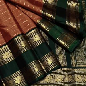 Rust Orange Kanjivaram