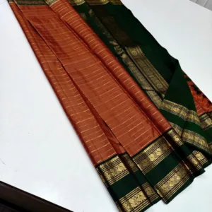 Rust Orange Kanjivaram