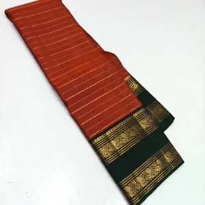 Rust Orange Kanjivaram